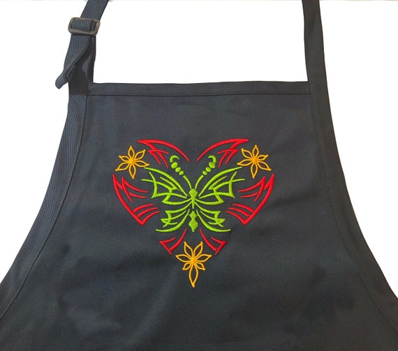 Butterfly - Tribal Design  (Adult Apron) In various colors