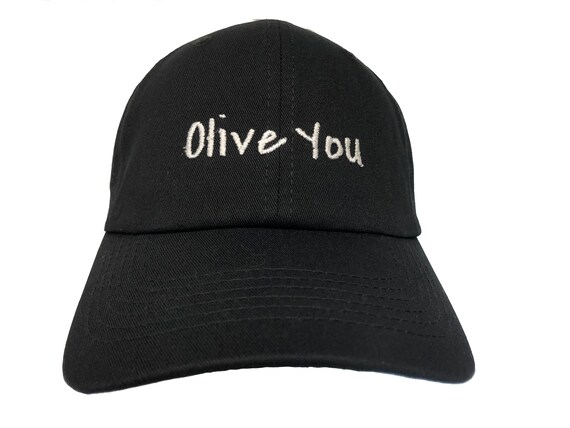 Olive You - Polo Style Ball Cap (Various Colors with White Stitching)