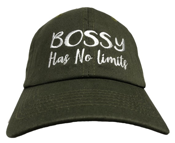 Bossy Has No Limits - Polo Style Dad Cap (Various Colors with White Stitching)