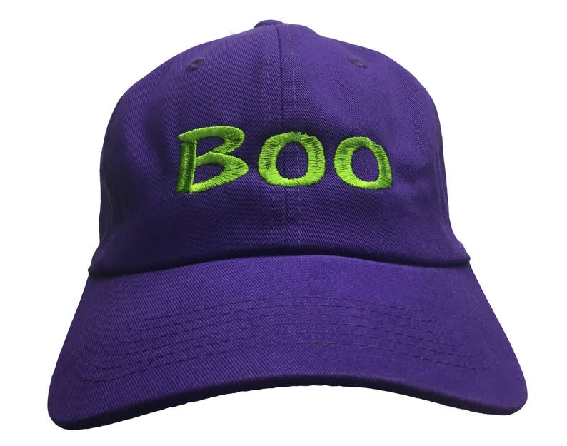 Boo Embroidered Polo Style Ball Cap available in various colors image 2