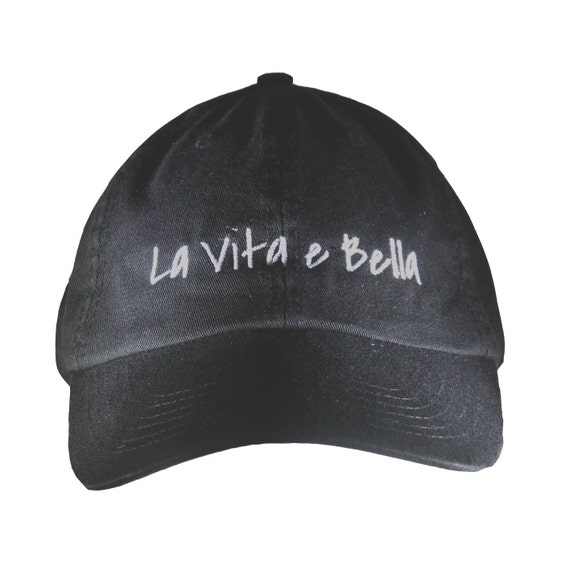 La Vita e Bella (Polo Style Ball Black with White Stitching)