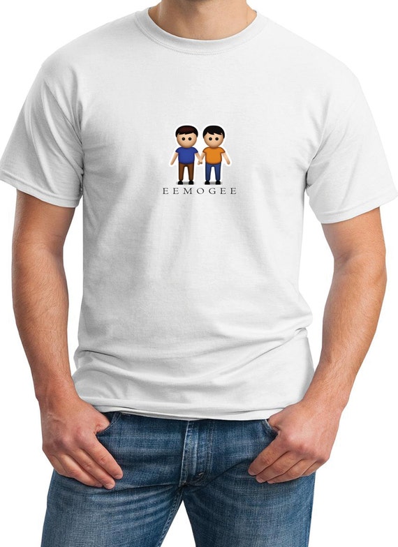 EEMOGEE Two Men Holding Hands - Mens T-Shirt