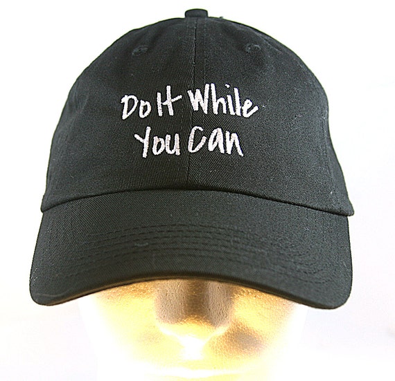 Do It While You Can (Polo Style Ball Black with White Stitching)