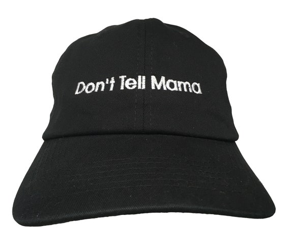 Don't Tell Mama (Polo Style Ball Black with White Stitching)