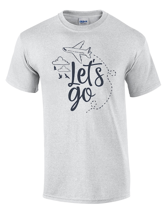 Let's Go - Mens T-Shirt (Ash Gray or White)