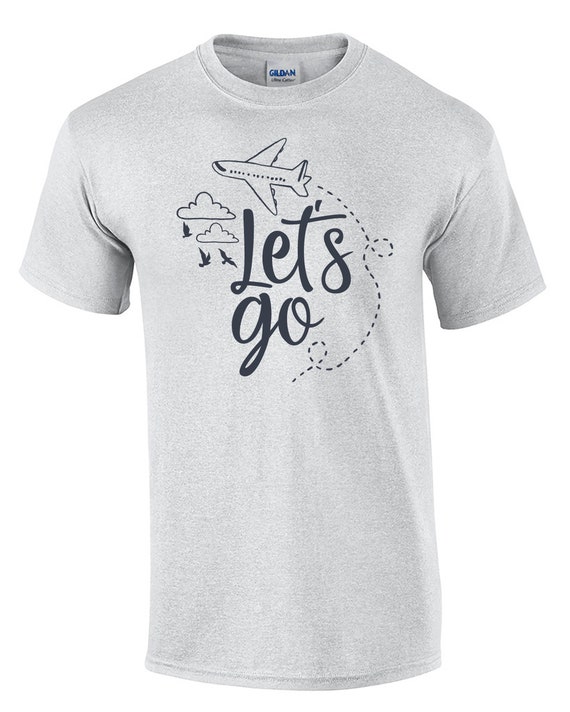 Let's Go - Mens T-Shirt (Ash Gray or White)