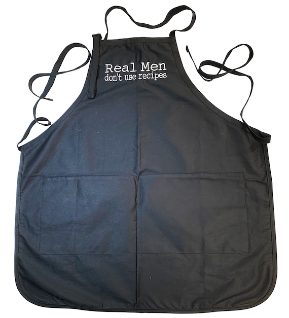 Real Men don't use Recipes (Adult Apron in Various Colors)