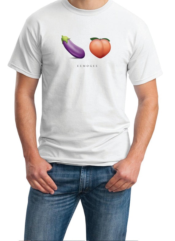 EEMOGEE Eggplant Peach - Mens T-Shirt (Ash Gray or White)
