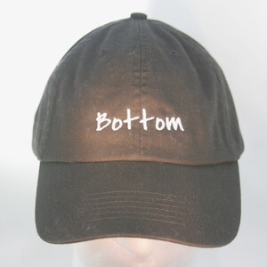 Pair of Hats Top & Bottom Polo Style Ball Cap Black with image 3