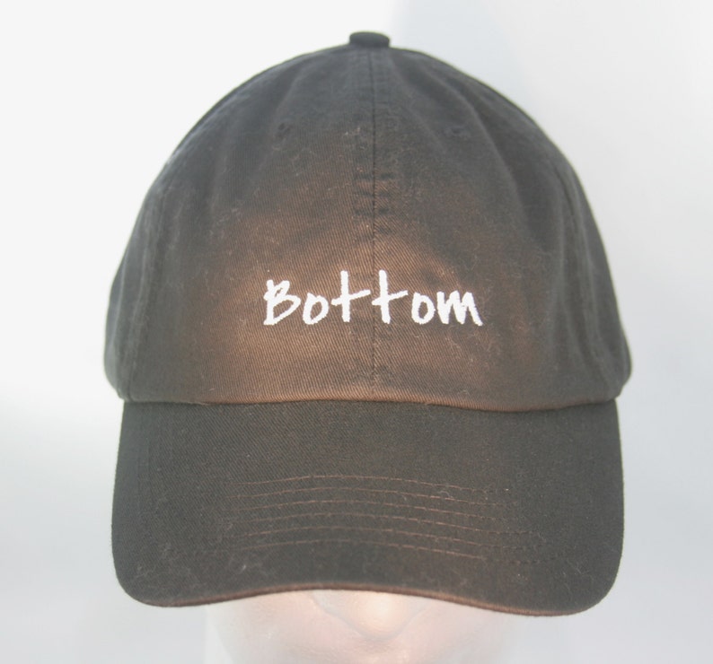 Pair of Hats Top & Bottom Polo Style Ball Cap Black with image 3