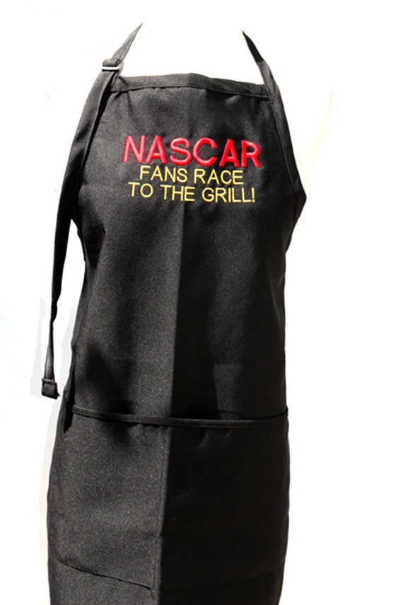 NASCAR Fans Race to the Grill (Embroidered Adult Apron)