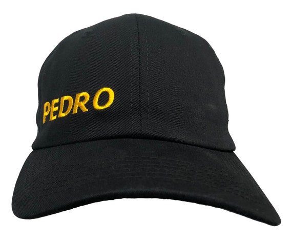 black and gold polo hat