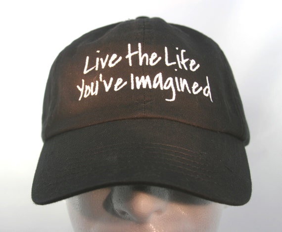 Live the Life You've Imagined (Polo Style Ball Black with White Stitching)