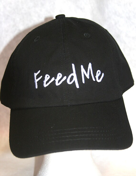 Feed Me (Polo Style Ball Black with White Stitching)