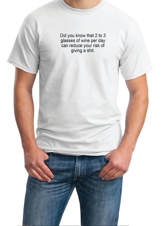 Did you know that 2-3 glasses of wine... - Mens T-Shirt (Ash Gray or White)
