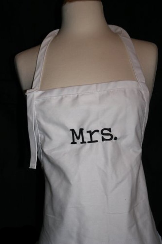 Mrs. (Adult Apron for the Bride)