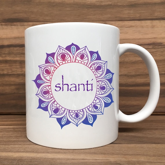 Coffee Mug - Shanti - Double Sided Printing 11 oz Mug