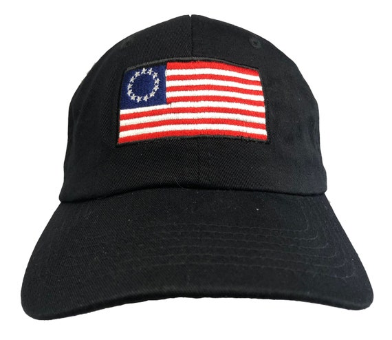 Betsy Ross Historic USA Flag -  Ball Cap (Available in Various Colors)