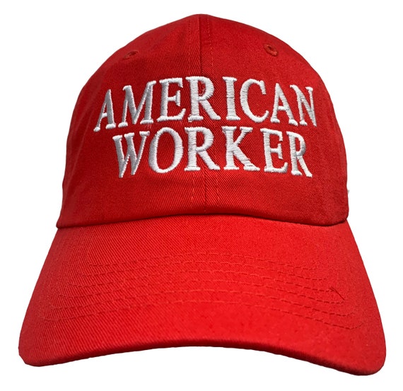 American Worker -  Ball Cap (Various Colors with White Stitching)