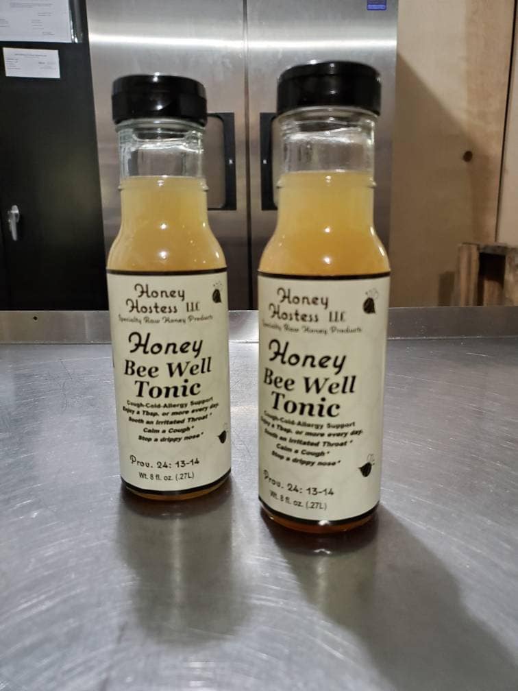 Honey Bee Well Tonic: Raw Honey, Lemon, Cough & Cold Support