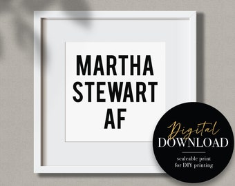 Martha Stewart Print - Etsy