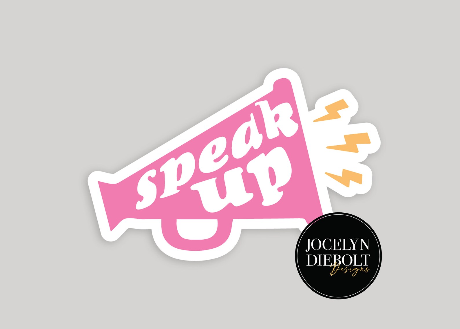 Speak up Megaphone Sticker Water Resistant Decals Dorm Decor Etsy
