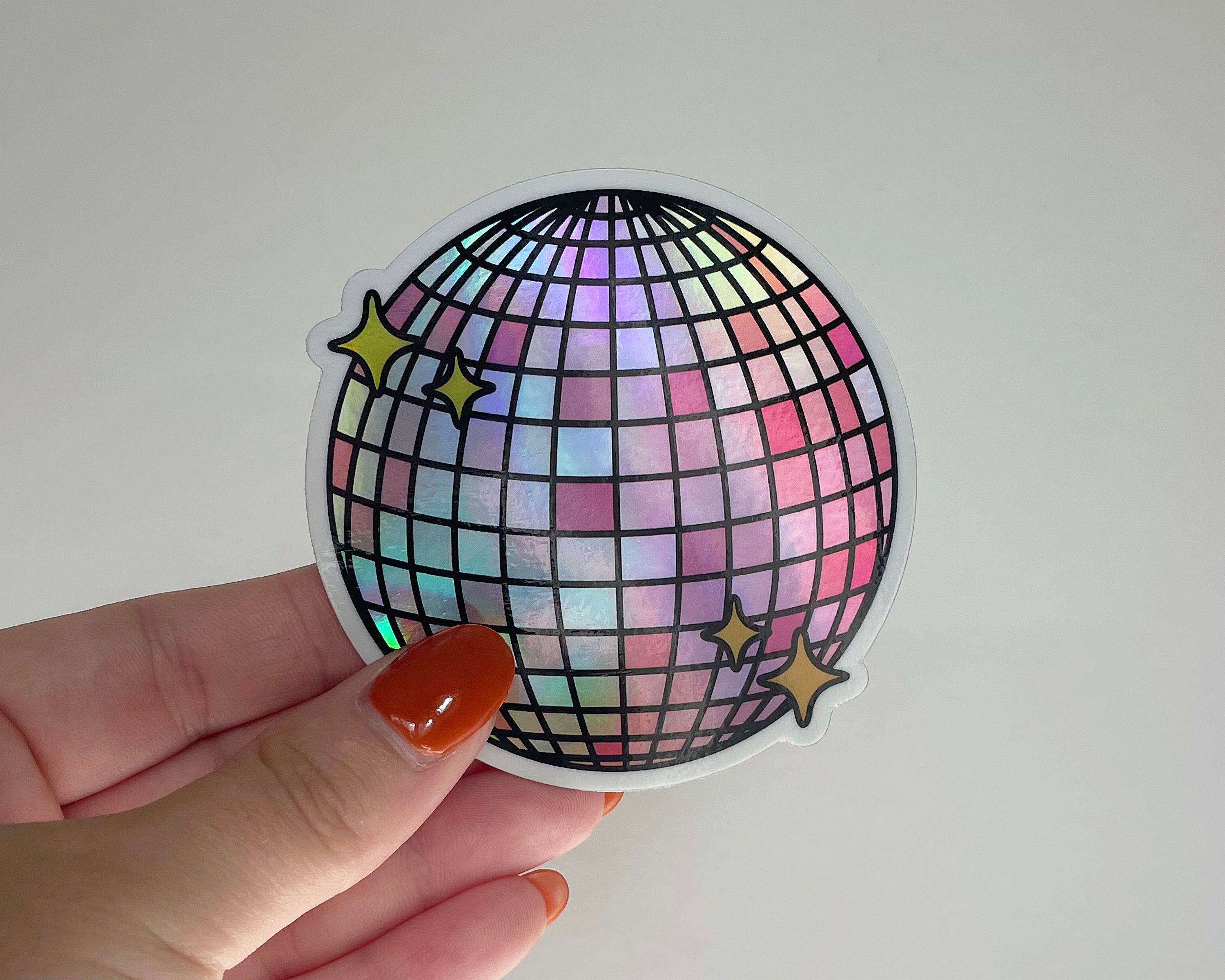 HOLOGRAPHIC Disco Ball // My Fair Ellie Ink Sticker