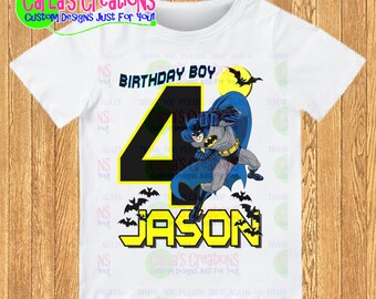 batman birthday shirt with cape