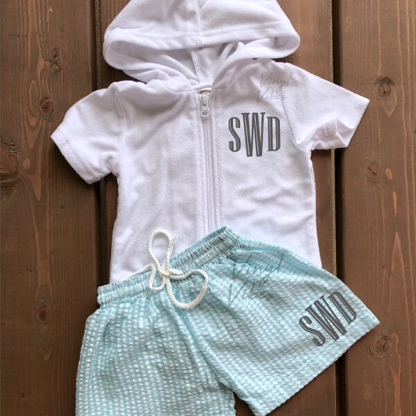 Monogram Swim Cover Etsy