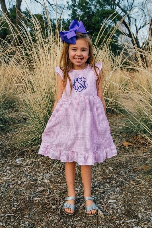 Girls black and shop white gingham dress