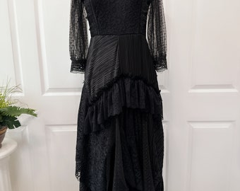 Gabrielle Lace Tulle Pleated Dress