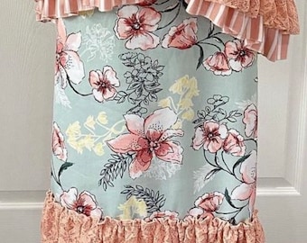Matching skirt for mint pink floral one of a kind top