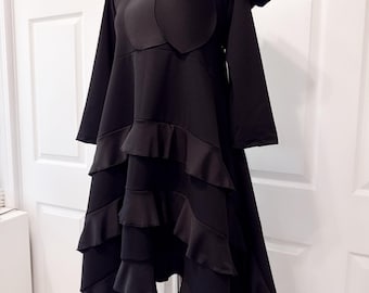 All Black Ruffles Top