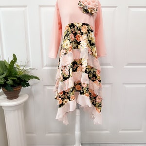 Spring floral ruffles top