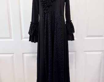 Lace and knit dress
