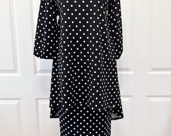 Polka dots tunic top