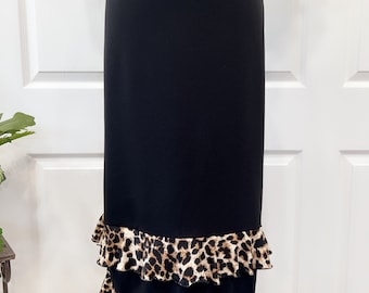 Matching skirt for the black and leopard ruffles