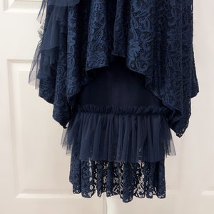 Matching skirt for the navy lace/tulle one of a kind top