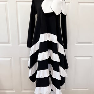 Black and White Ruffle Dress - Etsy - Page 2