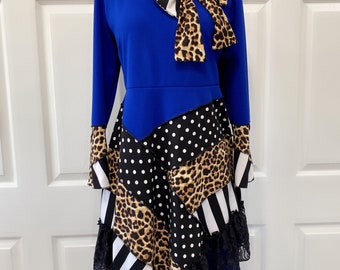 Floral Print Tunic Top: Soft Stretchy Material