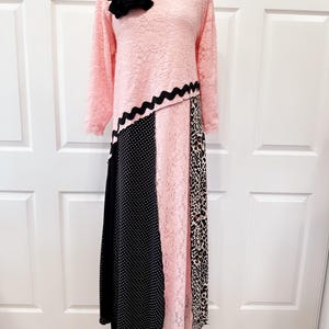 Pink Polka Dot Maxi Dress - Etsy