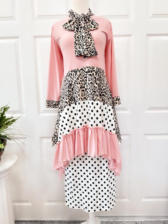 polka dot tunic top