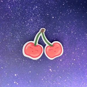 Cherry Clear/Glossy Water Resistant Sticker