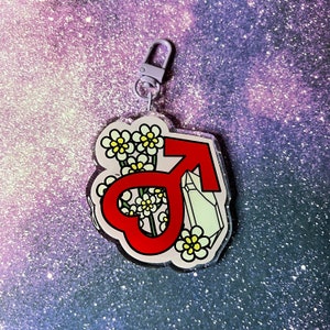 Planet Mars Aesthetic Acrylic Keychain