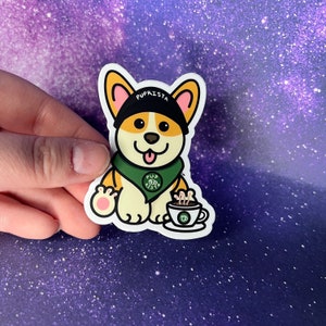 Puprista Barista Puppy Vinyl Waterproof Sticker