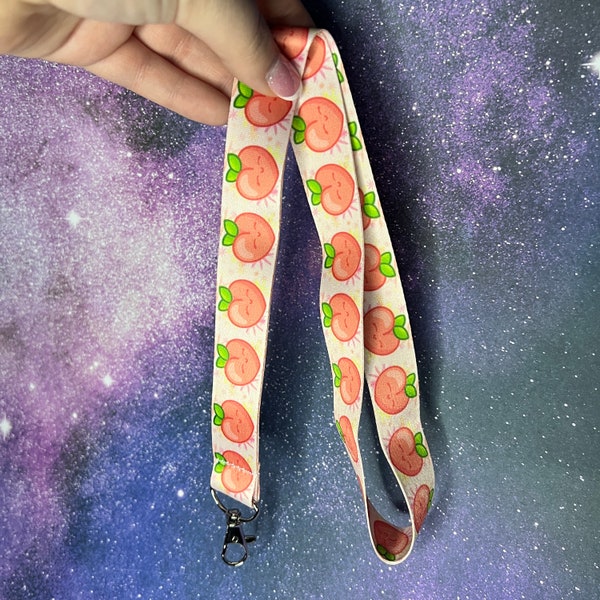 Cutie Peach Lanyard