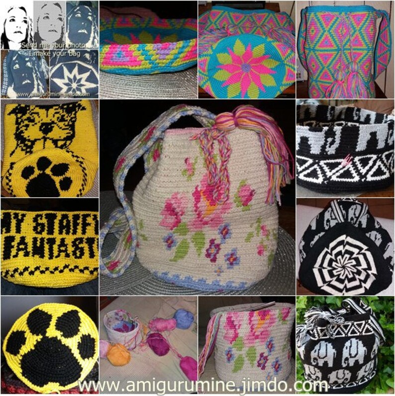 Bolso tipo Mochila wayuu estilo colombiano algodn crochet Etsy 47 likes 1 comments