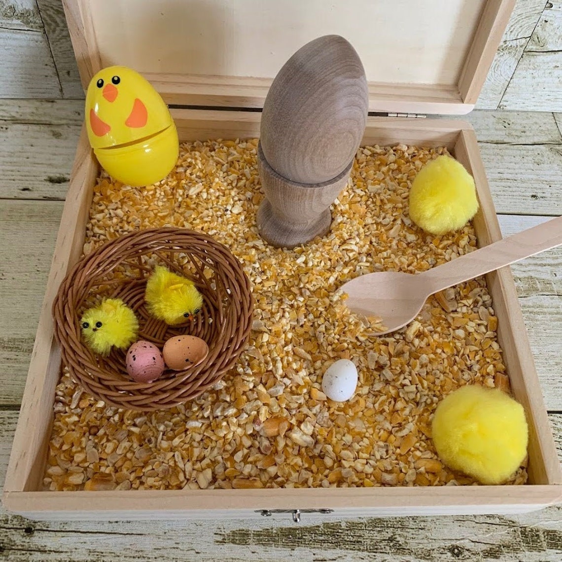 Spring Chicks Sensory Bin Set Etsy