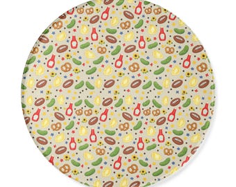 Pittsburgh Tailgate Round Cutting Board
