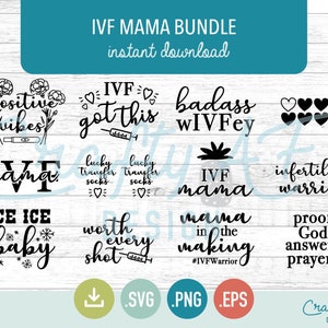 FIV Mama Bundle, Téléchargement instantané, svg png eps Silhouette Cutting Files, 12 modèles pour les artisans Cricut